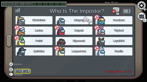 El programador Among Us explica un fragmento de código.