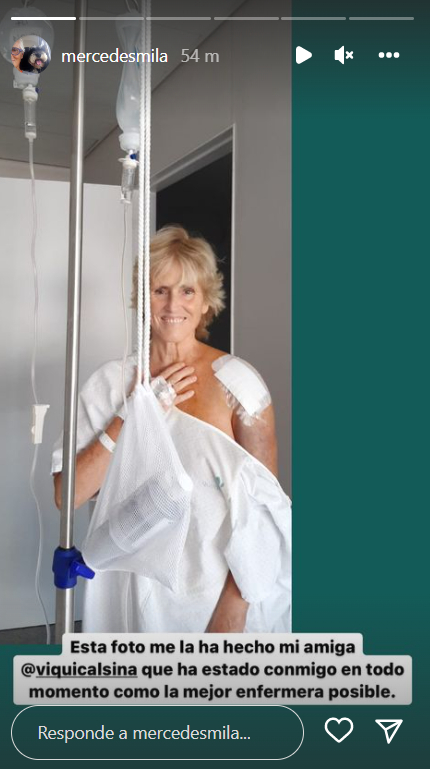 Storie de Mercedes Milá en Instagram