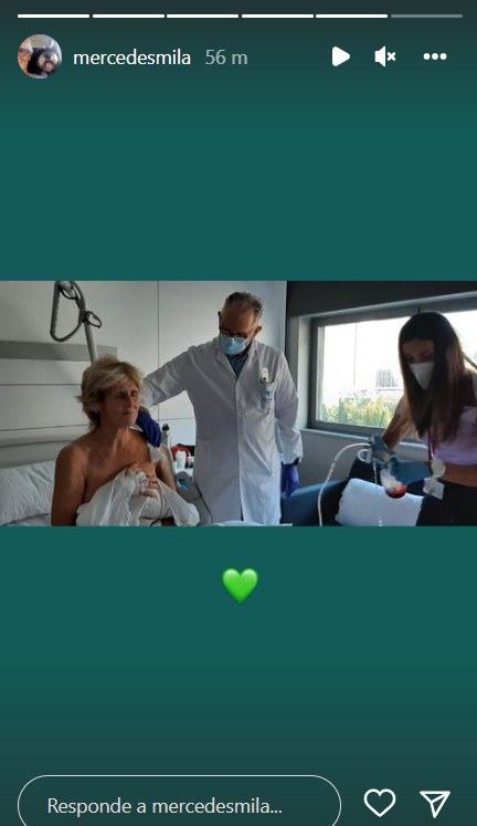 Storie de Mercedes Milá en Instagram