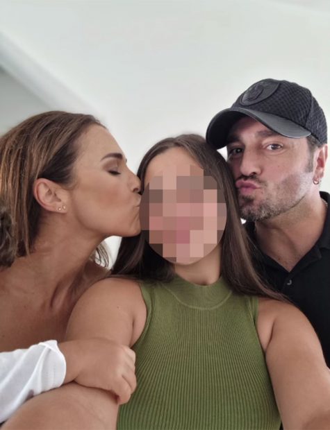 Paula Echevarría con David Bustamante y su hija Daniella / Instagram