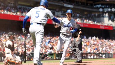 Primera blanqueada de los Dodgers en su estadio