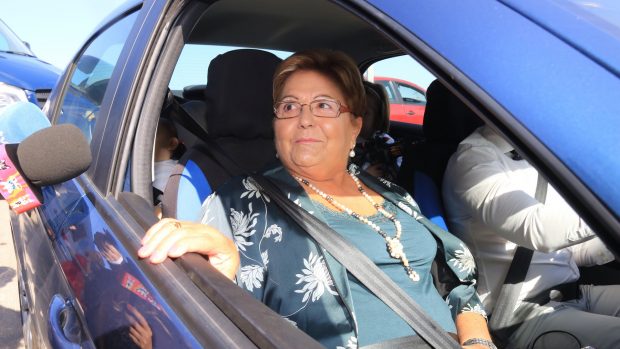 Conchi Ortega en coche / Gtres