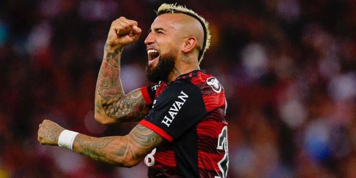4-1: Arturo Vidal ya marca con el Flamengo