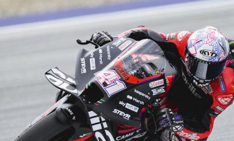Aleix Espargaró: "Si Bagnaia acaba cuarto, Fabio se cae y yo acabo séptimo no estaría mal"