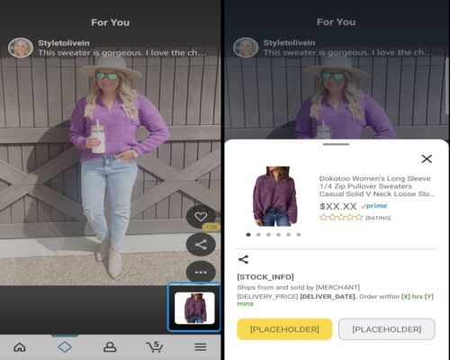 Amazon está probando internamente un feed similar a TikTok en su aplicación