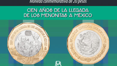 Banxico lanza moneda conmemorativa de $20 por los 100 años de la llegada de los menonitas a México