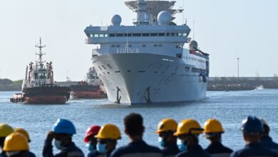 Barco militar chino atraca en Sri Lanka a pesar de las preocupaciones de la India