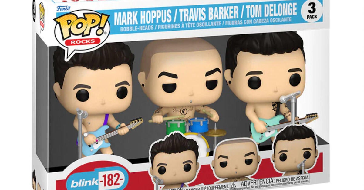 Blink-182 30th Anniversary Funko Pop 3-Pack está disponible para pre-pedido