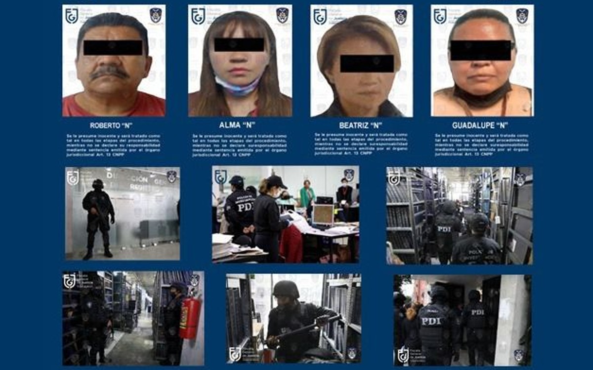 CDMX | Detienen a 4 servidores públicos y 2 ciudadanos por falsificación de documentos en Registro Civil