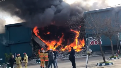 Conmoción en Punta del Este: incendio y derrumbe en un importante shopping