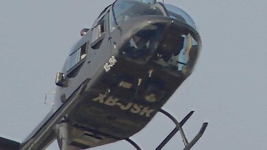 Denuncian robo de helicóptero en hangar del AICM