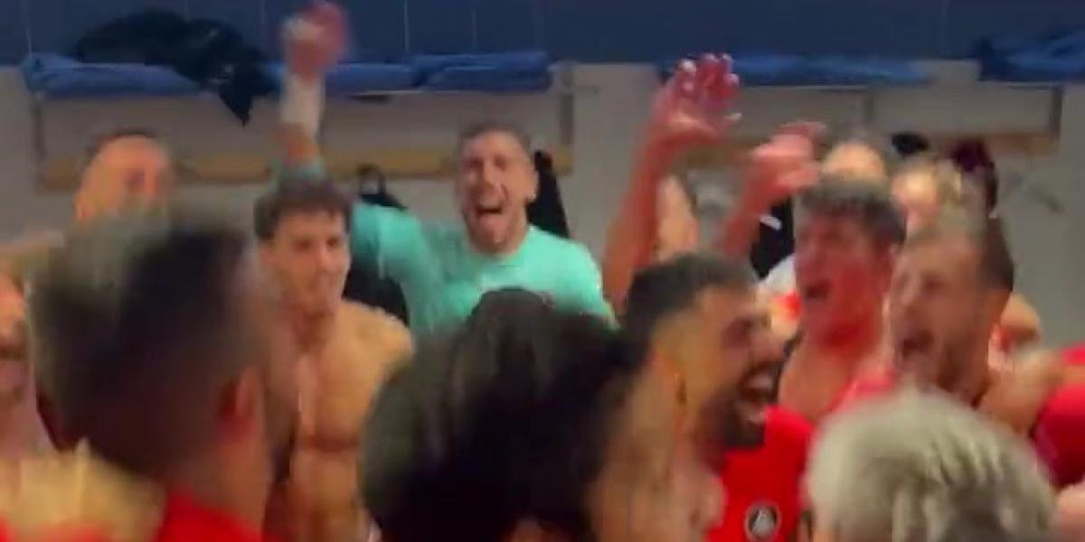 El Andorra, desatado: así ha celebrado su victoria