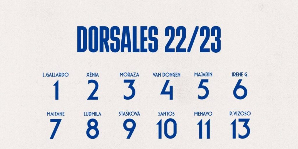 El Atlético Femenino da a conocer los dorsales de la 22/23