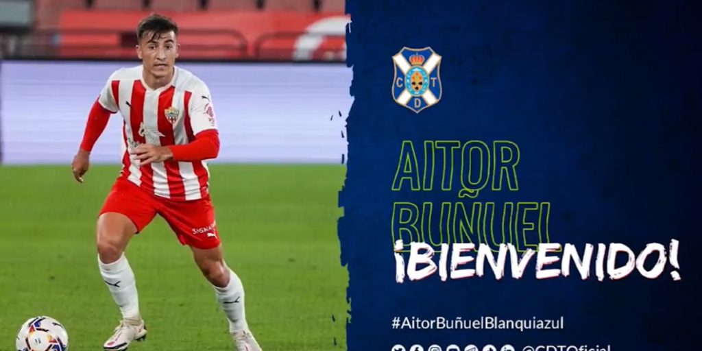 El Tenerife ficha a Aitor Buñuel hasta 2024