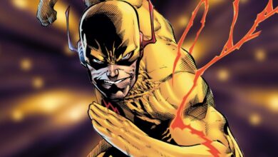 El cosplay de Flash inverso le da a Flash la armadura épica de Némesis que deforma la realidad
