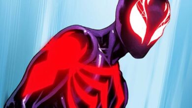 El nuevo y audaz disfraz de Spider-Man se destaca en Hellfire Gala Art