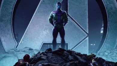 El póster de Avengers 5 muestra a Kang parado sobre los héroes muertos de Marvel