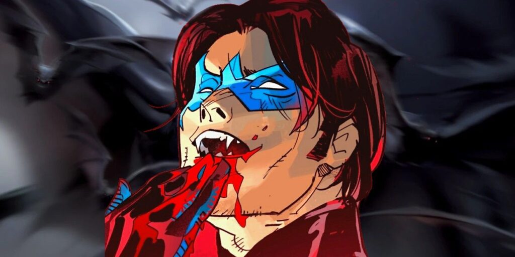 El rediseño de Nightwing's Vampire King es el más oscuro en el arte oficial de DC