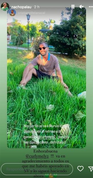 Storie de Nacho Palau / Instagram @nachopalau