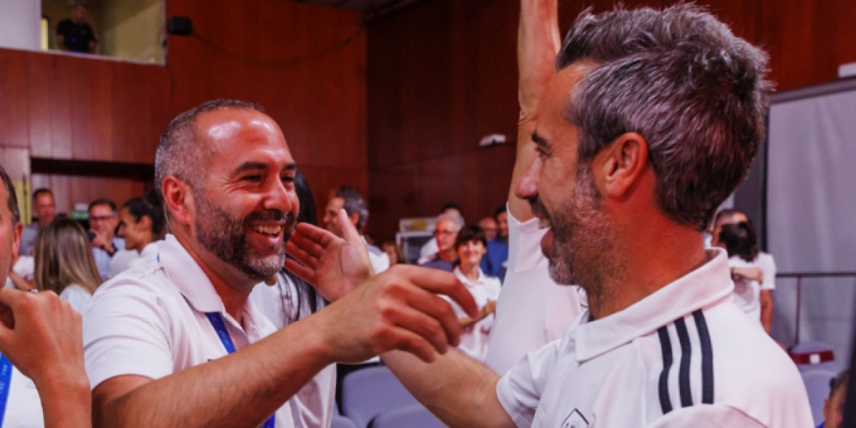 El seleccionador sub-20, Pedro López, alaba a Jorge Vilda