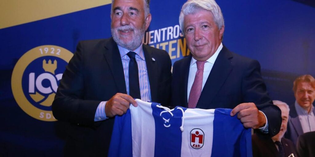 Enrique Cerezo, Mouriño y Catalán, en el centenario de la Ponferradina