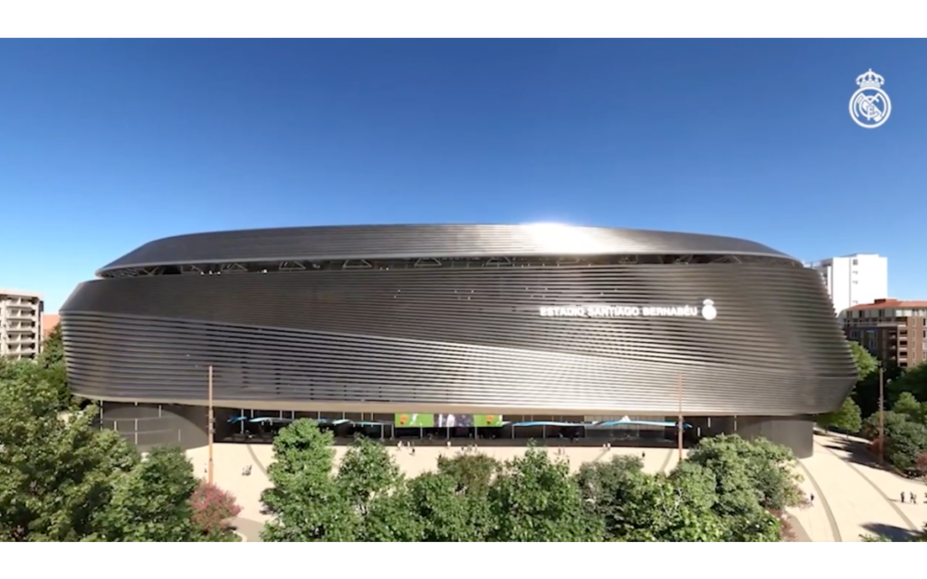 Enseñan avances del nuevo e imponente Estadio Santiago Bernabéu | Video