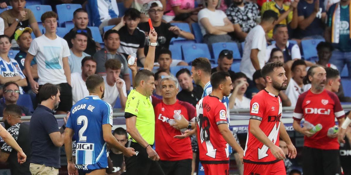 Espanyol-Rayo, un expulsado por bando