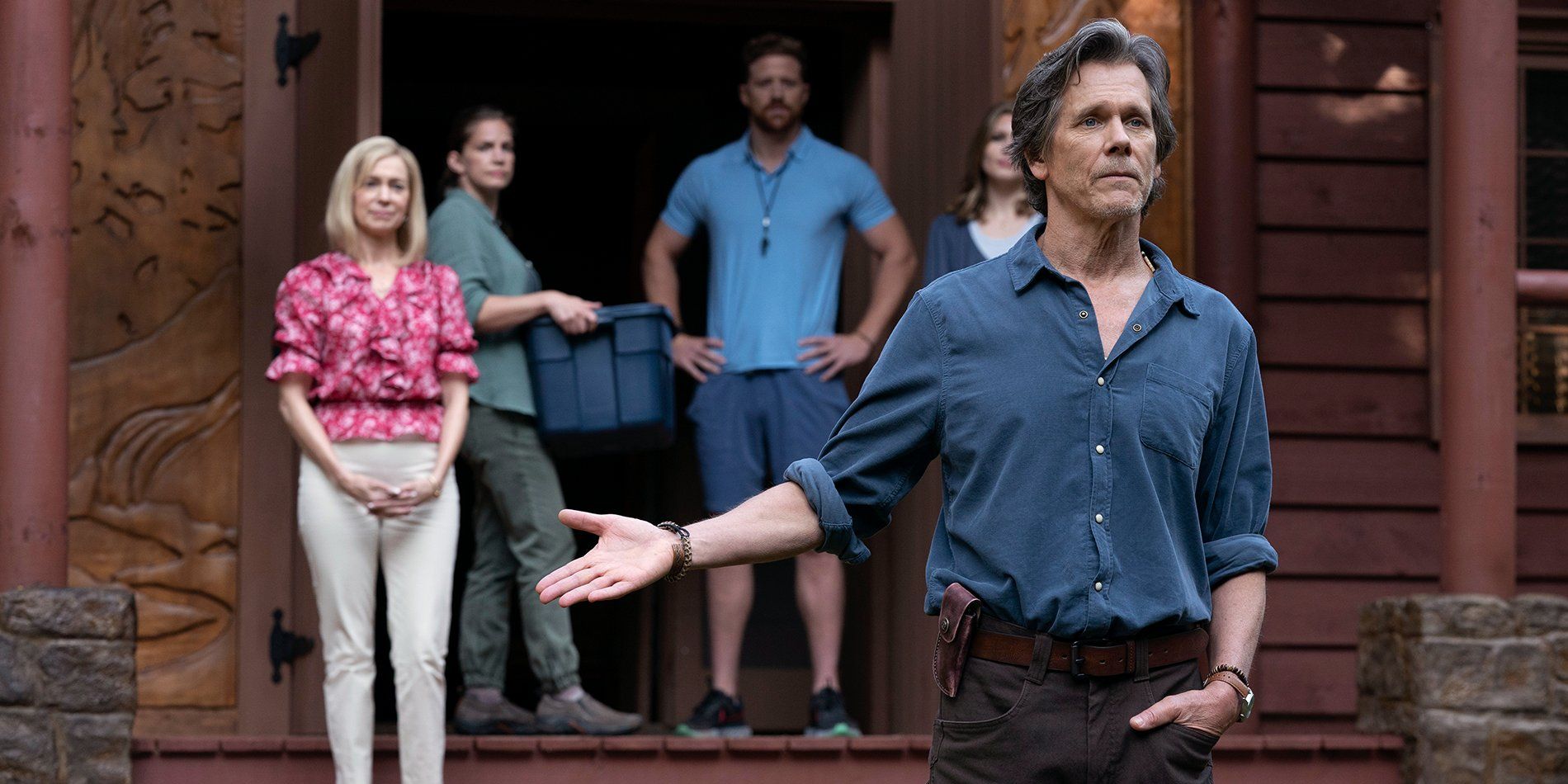 Primer vistazo a Kevin Bacon como Owen Whistler en They Slash Them