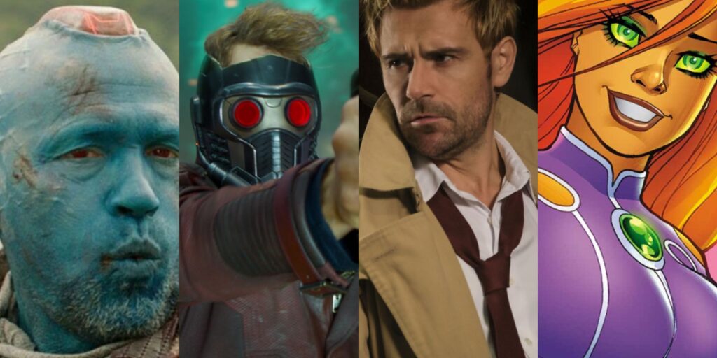 Guardianes de la galaxia y sus contrapartes de DC