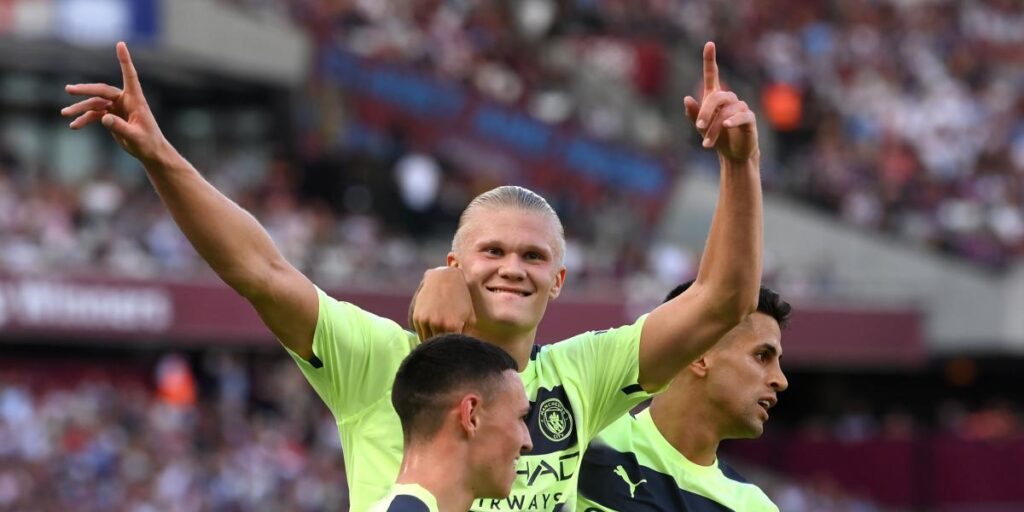 Haaland debuta y decide con un doblete ante el West Ham