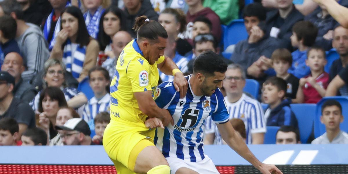 Horario y dónde ver por TV el Cádiz - Real Sociedad de LaLiga Santander