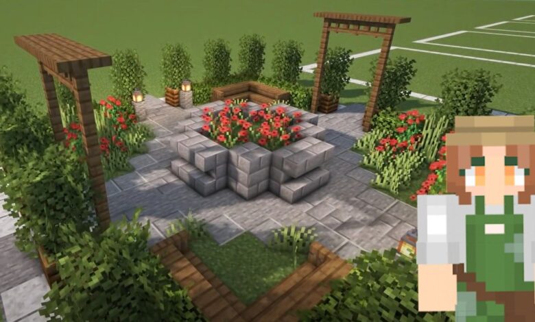Ideas de diseño de Minecraft para jardines elaborados