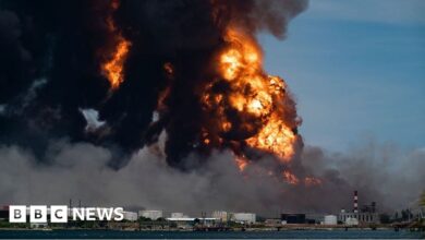 Incendio en depósito de combustible cubano se extiende a tercer tanque