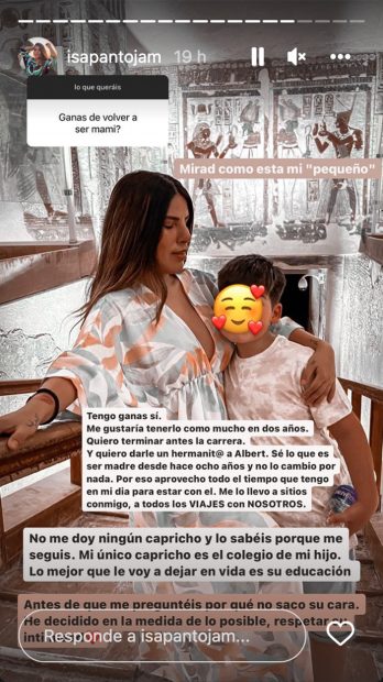 Storie de Isa Pantoja / Instagram