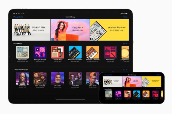 La actualización de GarageBand de Apple agrega nuevos remixes con Katy Perry y SEVENTEEN