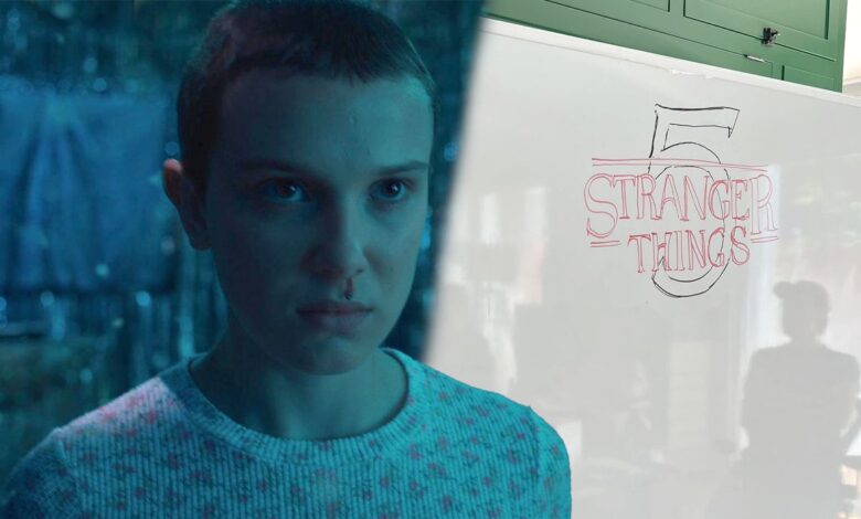 La escritura de la temporada 5 de Stranger Things comienza en una imagen de BTS
