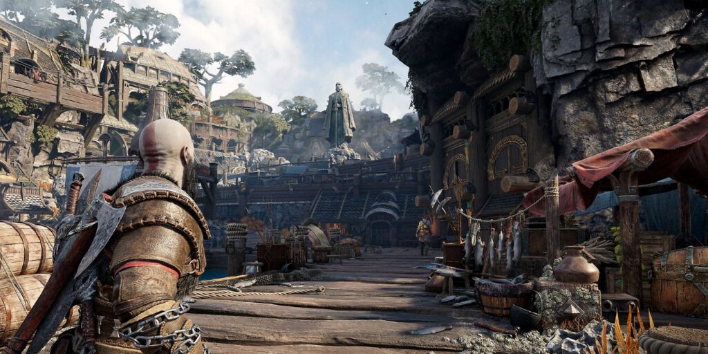 La escultura de arena de God of War Ragnarök es un monumento mítico