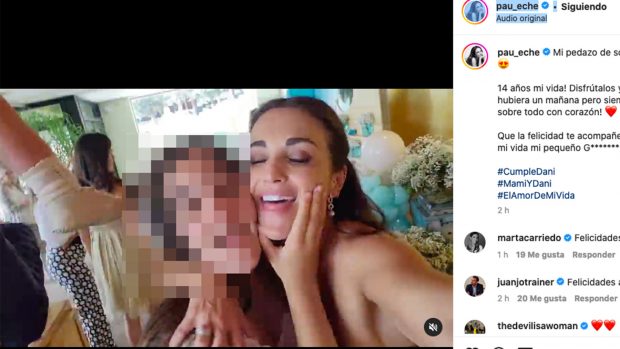 Paula Echevarría felicita a su hija a través de las redes sociales / Instagram @pau_eche