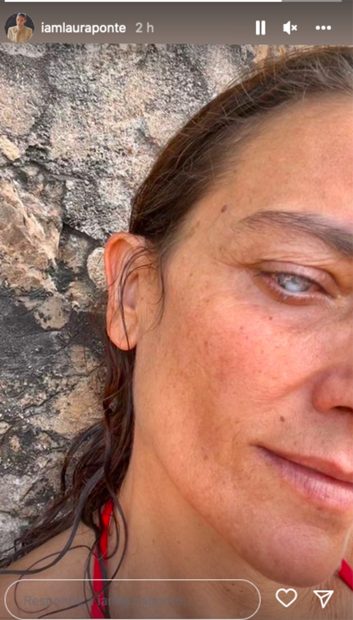 Laura Ponte publica un selfie en sus redes sociales / Instagram @iamlauraponte