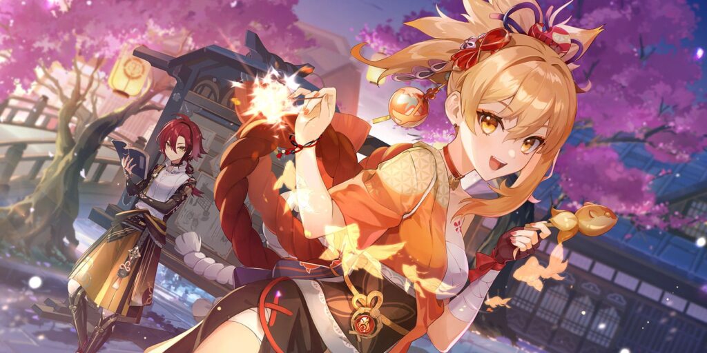 Los nuevos fondos de pantalla de Genshin Impact presentan a Kazuha, Fischl, Yoimiya y más