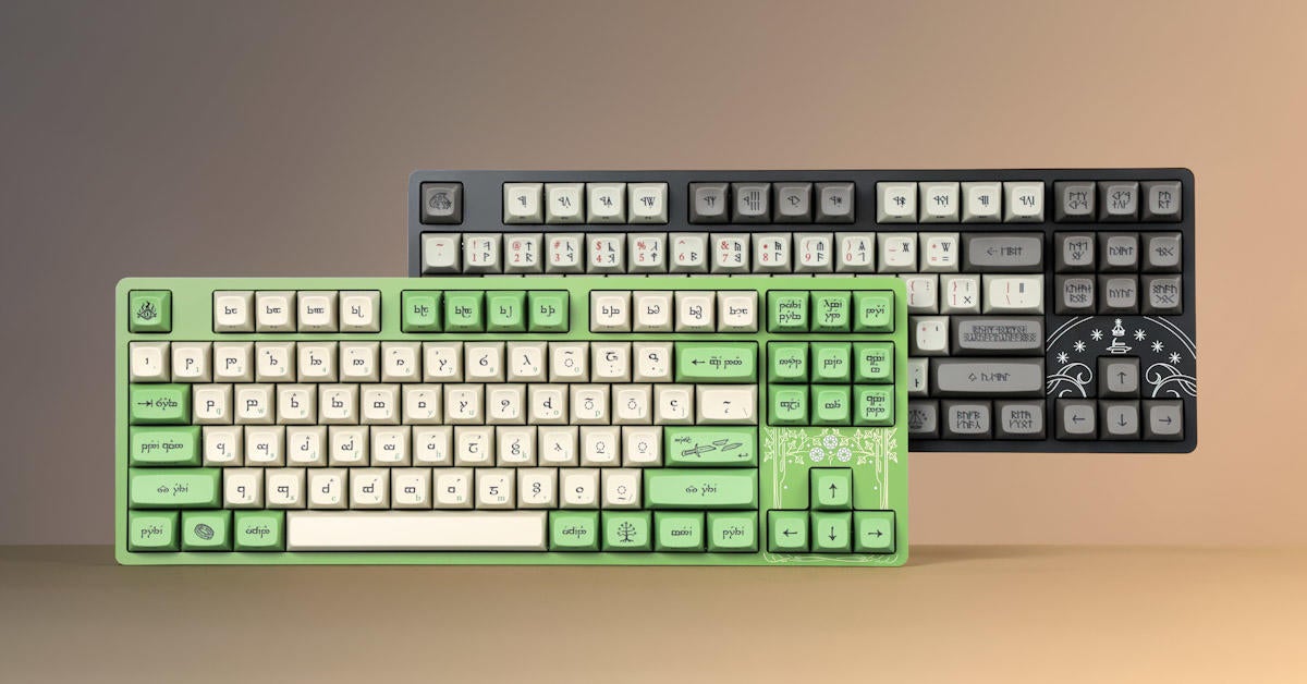 Los teclados mecánicos de El Señor de los Anillos se lanzan desde la caída