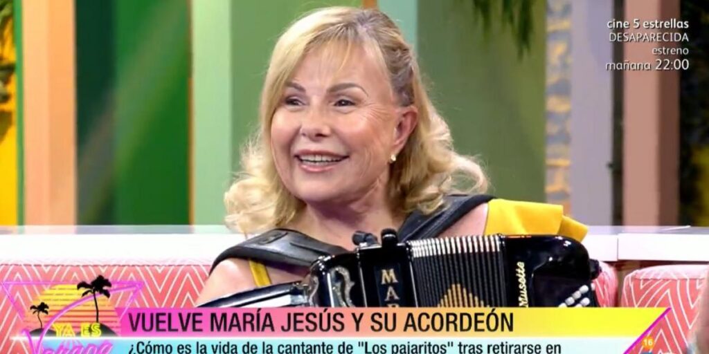 María Jesús y su acordeón desvela quiénes estuvieron a punto de quitarle 'Los pajaritos'