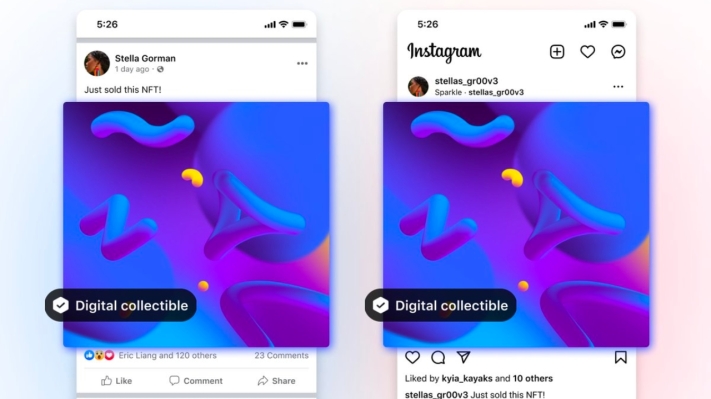 Meta ahora te permite publicar tus NFT tanto en Facebook como en Instagram