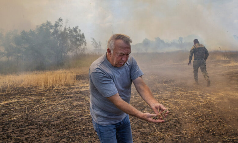 Minas, incendios, cohetes: los estragos de la guerra atormentan a los agricultores de Ucrania