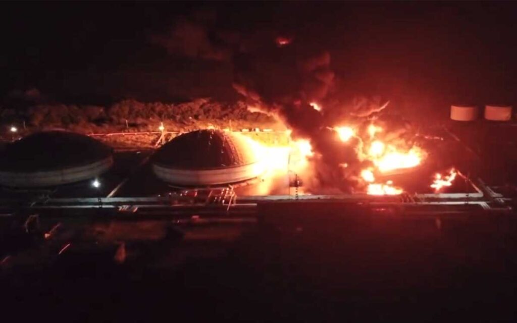 Ministro de Energía y Minas de Cuba, entre los heridos por incendio en depósito de combustible de Matanzas