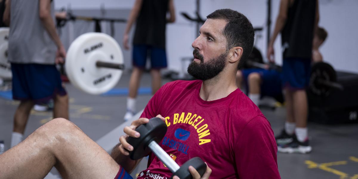 Mirotic ya trabaja en el gimnasio