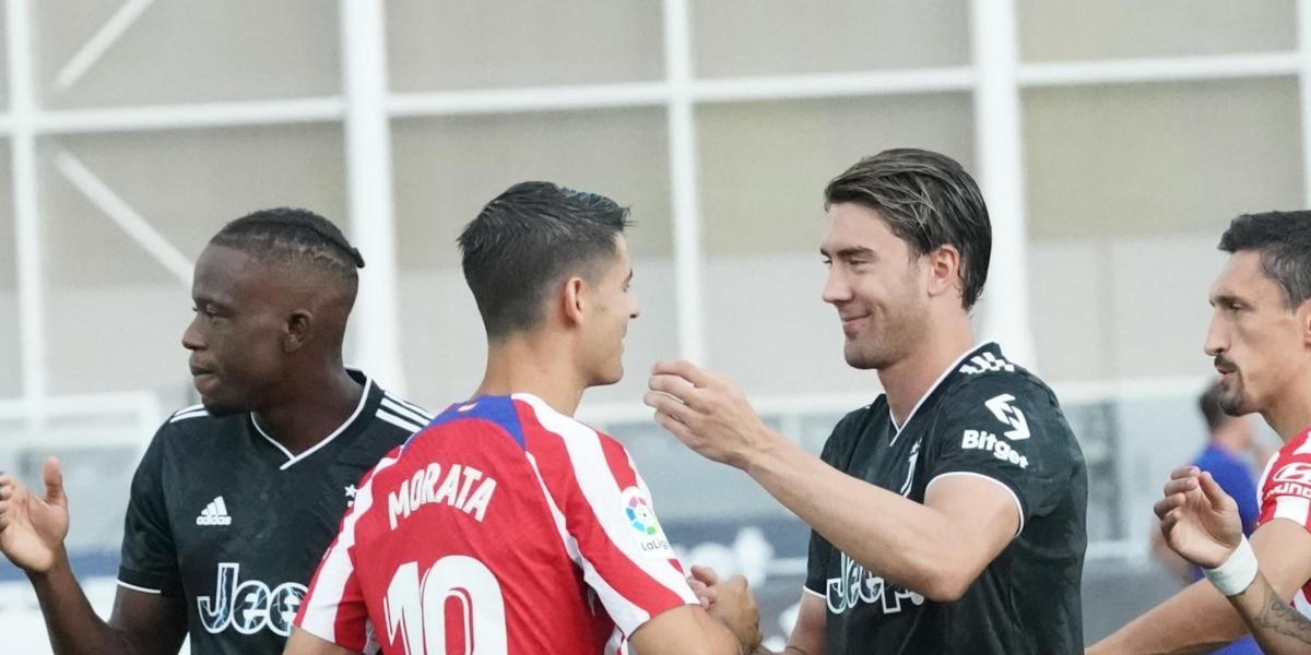 Morata le dio un repaso a Vlahovic