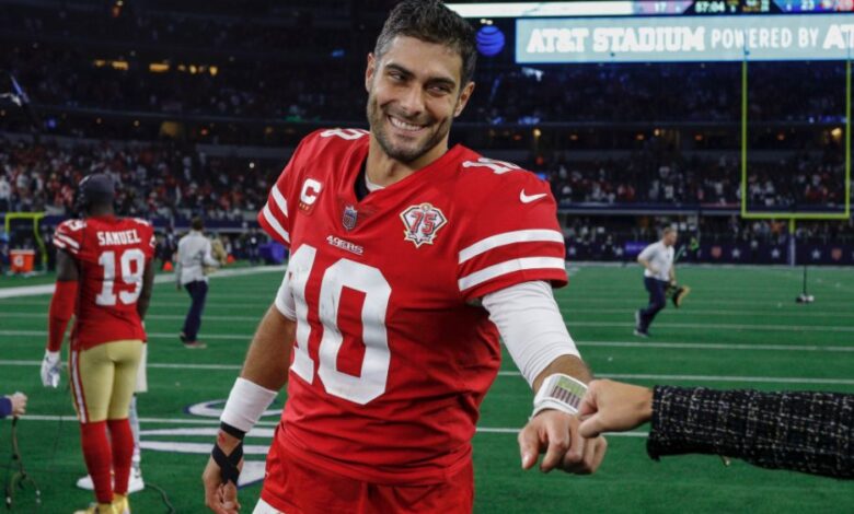 NFL: Jimmy Garoppolo es el suplente mejor pagado de la liga | Tuit
