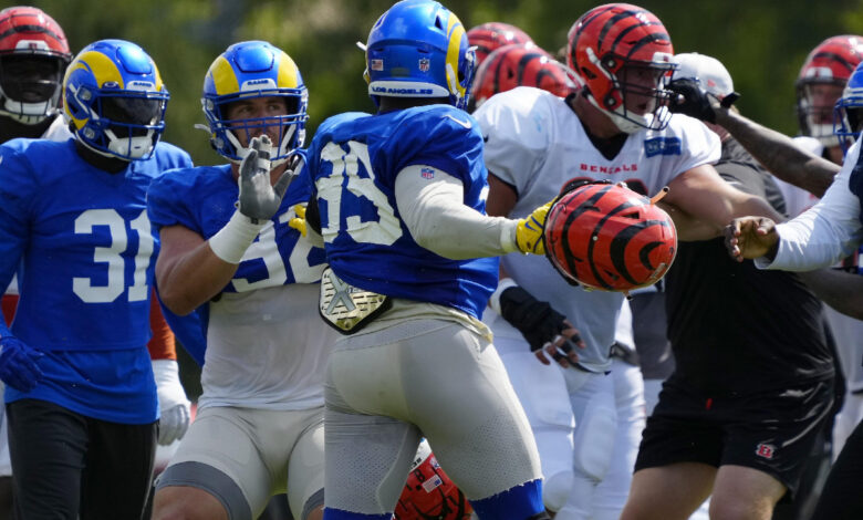 NFL: ¡Se dieron hasta con los cascos! Pelea entre Rams y Bengals | Video