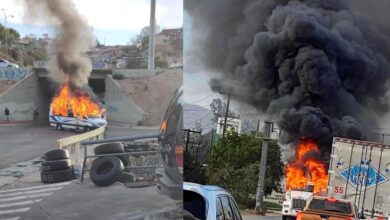 Noche violenta en Baja California: Reportan quema de vehículos y bloqueos en Tijuana, Mexicali, Tecate y Ensenada | Videos